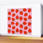 Strawberry Print Wall Mural Gallery Image 2
