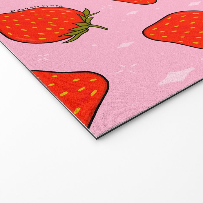 Strawberry Print Welcome Mat Gallery Image 2