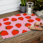 Strawberry Print Outdoor Rug Gallery Image 2