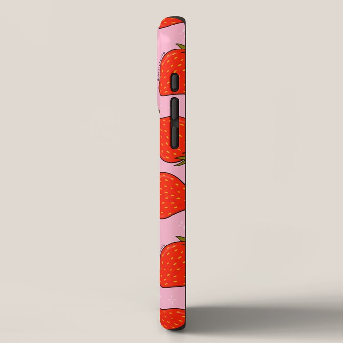 Strawberry Print iPhone Case Gallery Image 2