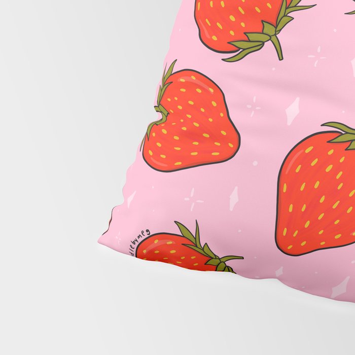 Strawberry Print Pillow Sham Gallery Image 4