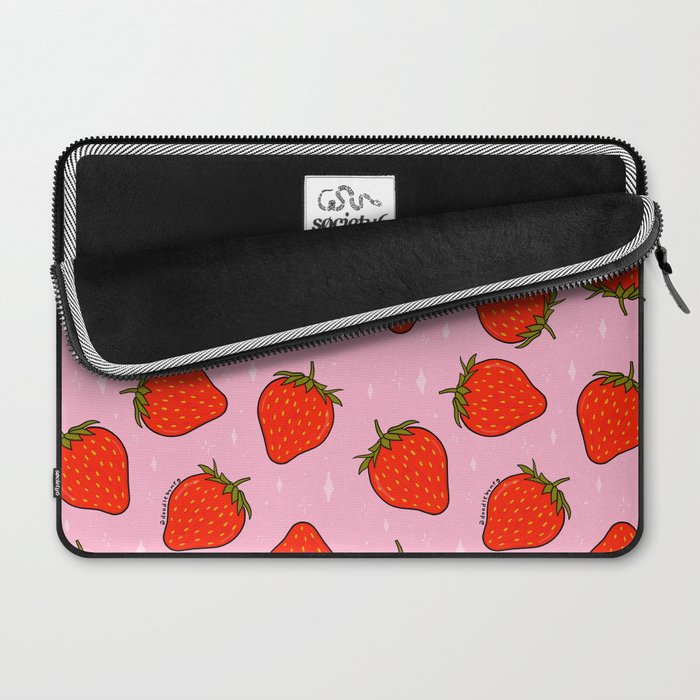 Strawberry Print Laptop Sleeve Gallery Image 2