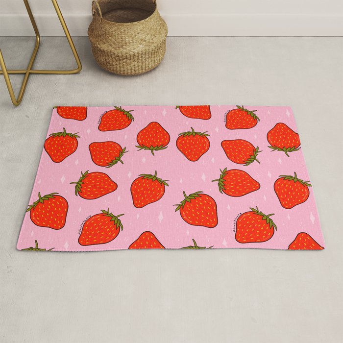 Strawberry Print Rug Gallery Image 1