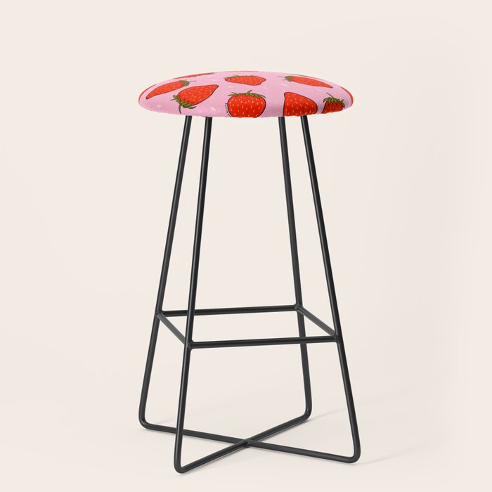 Strawberry Print Stool Gallery Image 1