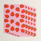 Strawberry Print Wrapping Paper Gallery Image 3