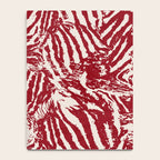 Red Zebra Stripe Abstract Pattern Bold Animal Print Notebook Gallery Image 4
