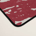Red Zebra Stripe Abstract Pattern Bold Animal Print Desk Mat Gallery Image 4