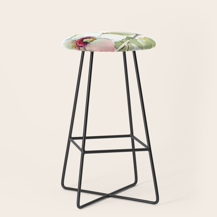 Hummingbird and White Magnolia Stool Gallery Image 1