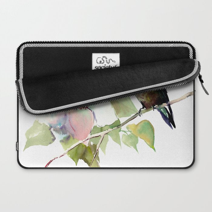 Hummingbird and White Magnolia Laptop Sleeve Gallery Image 2