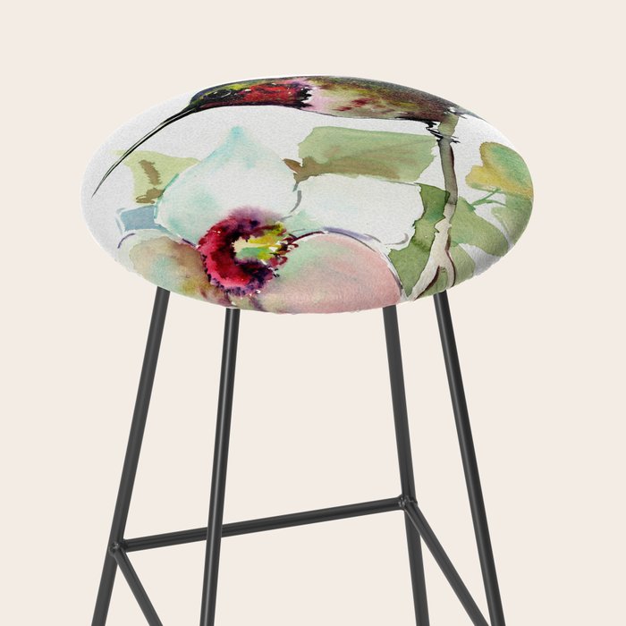 Hummingbird and White Magnolia Stool Gallery Image 2