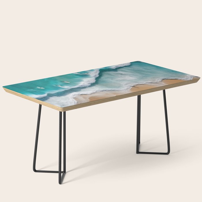 Surfers at Shore - Aerial Beach Photography Coffee Table Gallery Image 1