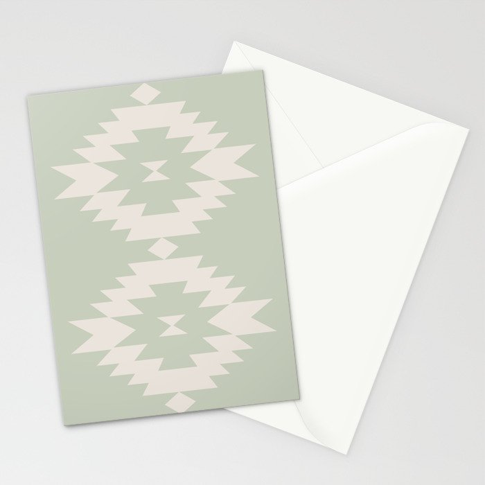 Southwestern Minimalism - Neutral Sage Green Stationery Card Gallery Image 2