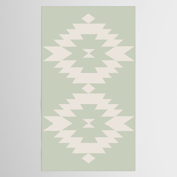 Southwestern Minimalism - Neutral Sage Green Tablecloth Gallery Image 2