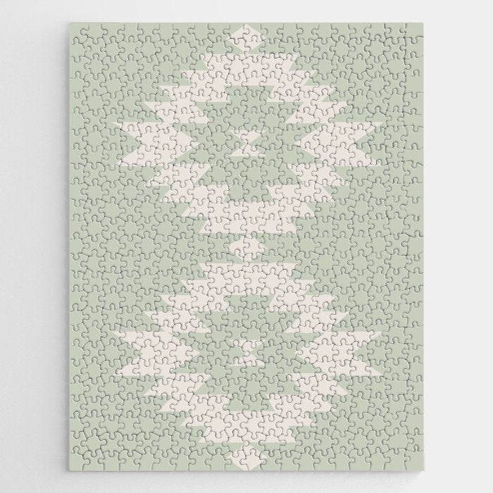 Southwestern Minimalism - Neutral Sage Green Jigsaw Puzzle Gallery Image 1