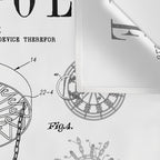 Disc Golf Frolf Frisbee Basket Vintage Patent Drawing Print Wall Tapestry Gallery Image 3