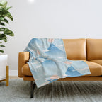 Cat Mountain Cloud pattern 1 Throw Blanket Gallery Image 1