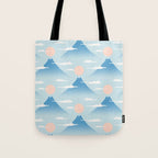 Cat Mountain Cloud pattern 1 Tote Bag Gallery Image 1