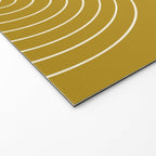 Minimal Line Curvature LXXVIII Golden Chartreuse Mid Century Modern Arch Abstract Welcome Mat Gallery Image 2