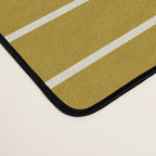 Minimal Line Curvature LXXVIII Golden Chartreuse Mid Century Modern Arch Abstract Desk Mat Gallery Image 4