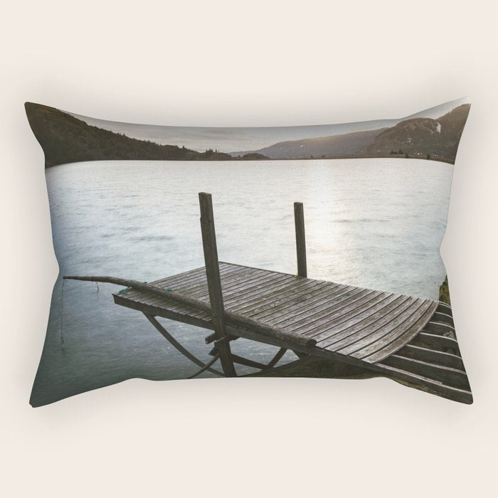 Salmon Sunrise Rectangular Pillow Gallery Image 1