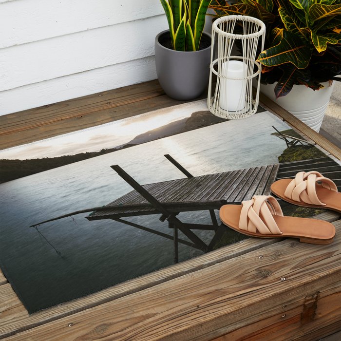 Salmon Sunrise Outdoor Rug Gallery Image 2