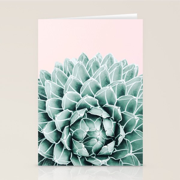 Succulent splendour - blush Stationery Card Gallery Image 2