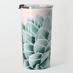 Succulent splendour - blush Travel Mug Gallery Image 3