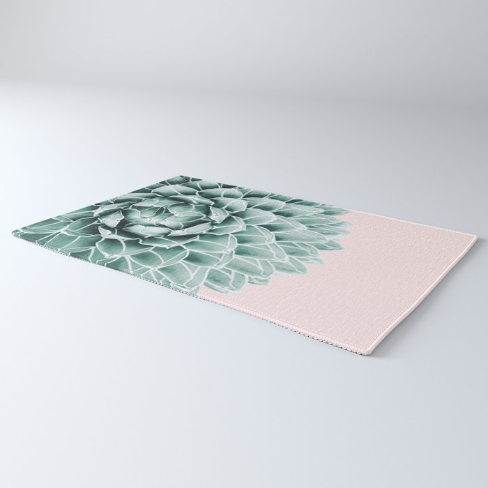 Succulent splendour - blush Rug Gallery Image 3