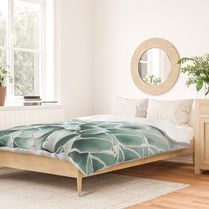 Succulent splendour - blush Duvet Cover Gallery Image 2