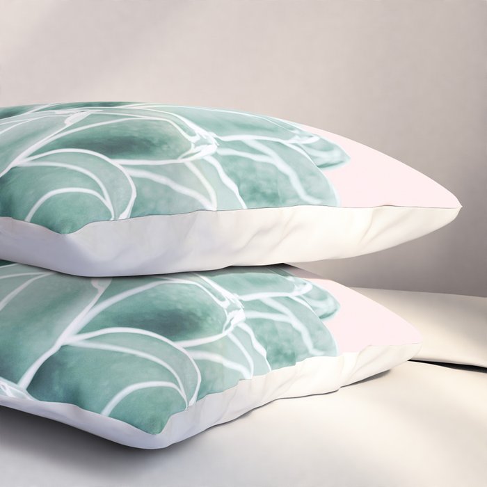 Succulent splendour - blush Pillow Sham Gallery Image 3