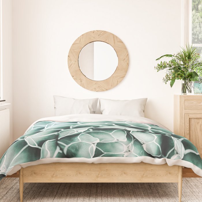 Succulent splendour - blush Duvet Cover Gallery Image 3