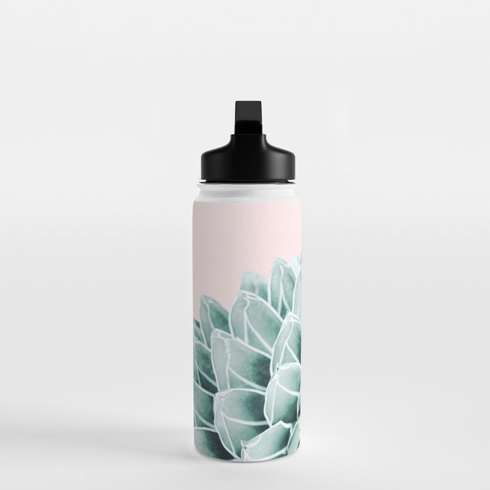 Succulent splendour - blush Water Bottle Gallery Image 3