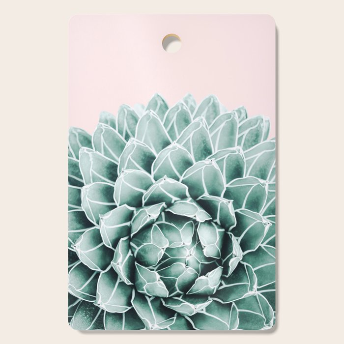 Succulent splendour - blush Cutting Board Gallery Image 1