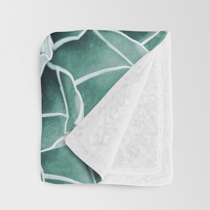 Succulent splendour - blush Throw Blanket Gallery Image 3