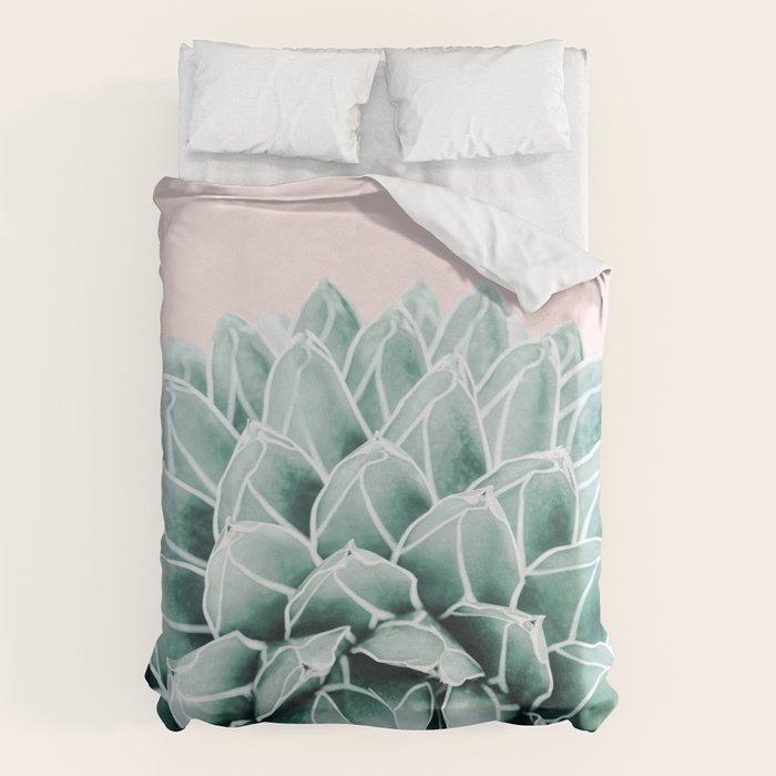 Succulent splendour - blush Duvet Cover Gallery Image 6