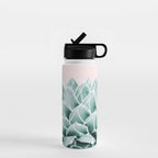 Succulent splendour - blush Water Bottle Gallery Image 1