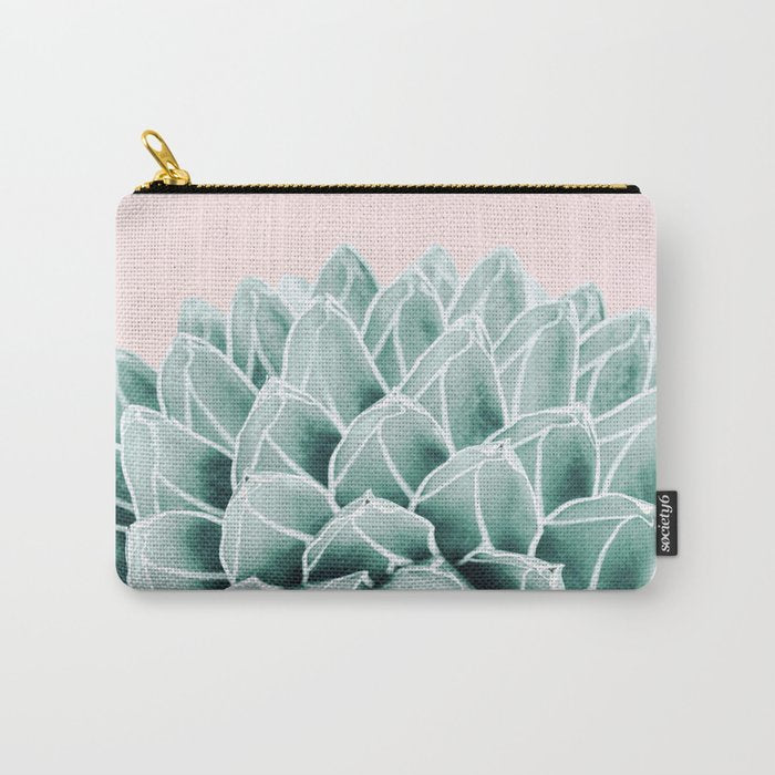 Succulent splendour - blush Carry All Pouch Gallery Image 1