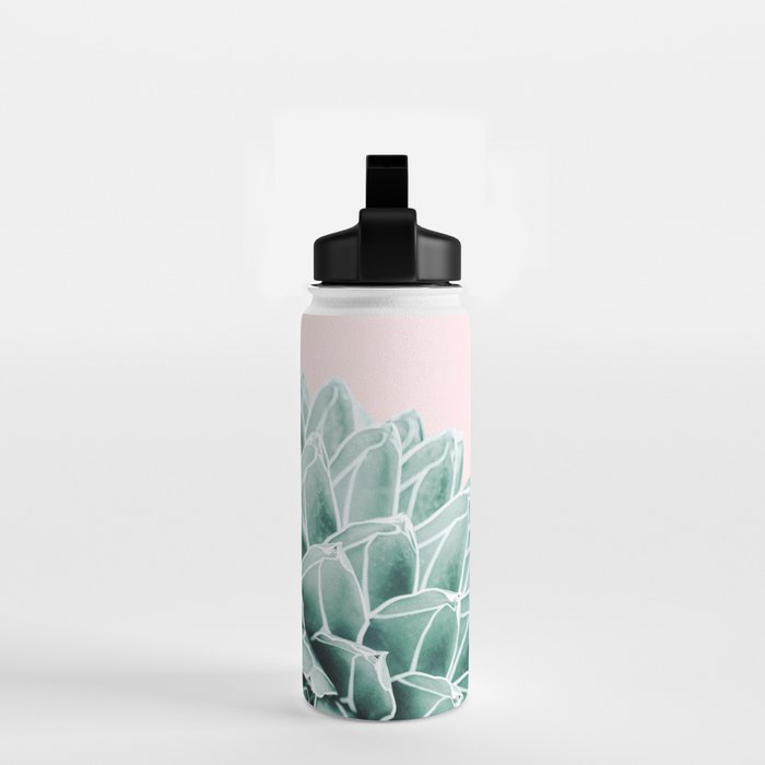 Succulent splendour - blush Water Bottle Gallery Image 2