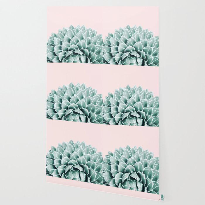 Succulent splendour - blush Wallpaper Gallery Image 2
