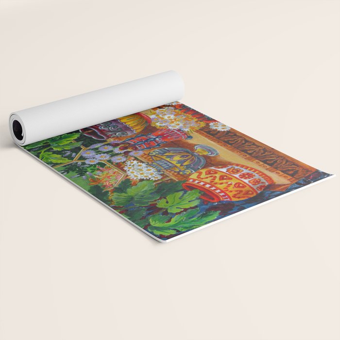 'Master of Cat College' Vintage Cat Art by Louis Wain Yoga Mat Gallery Image 2