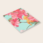Azalea and Wildflower Bouquet on Teal Notebook Gallery Image 3