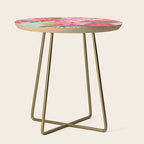 Azalea and Wildflower Bouquet on Teal Side Table Gallery Image 1
