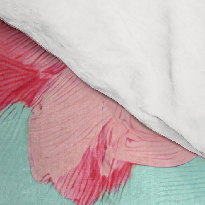 Azalea and Wildflower Bouquet on Teal Comforter Gallery Image 4