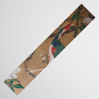 Antique French Chinoiserie in Tan & White Table Runner Gallery Image 3