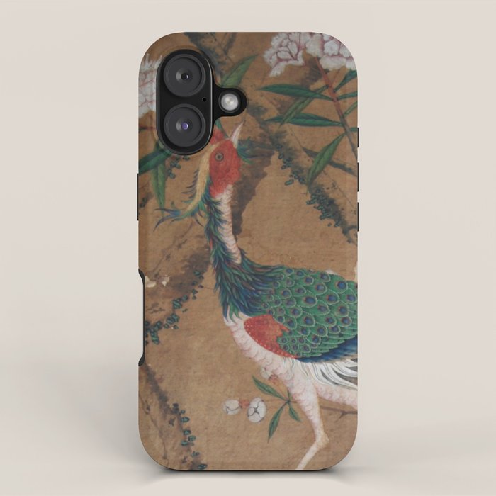 Antique French Chinoiserie in Tan & White iPhone Case Gallery Image 1