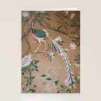 Antique French Chinoiserie in Tan & White Stationery Card Gallery Image 2