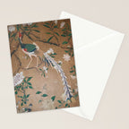 Antique French Chinoiserie in Tan & White Stationery Card Gallery Image 2