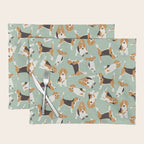 beagle scatter mint Placemat Gallery Image 1