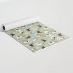 beagle scatter mint Yoga Mat Gallery Image 2