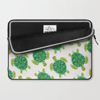 Sea Turtle - Green Palette Laptop Sleeve Gallery Image 2